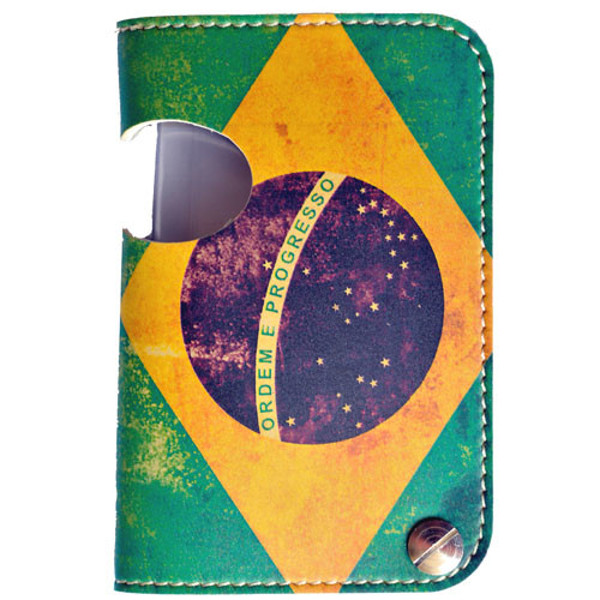 Afbeelding van creditcard-etui inTempo 70 x 105 mm vlag Brasil