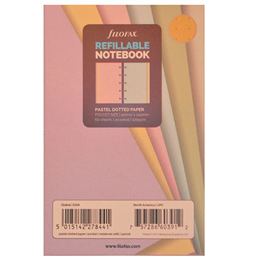 Afbeeldingen van Filofax Notebook Pocket  dotted pastel - 60vel