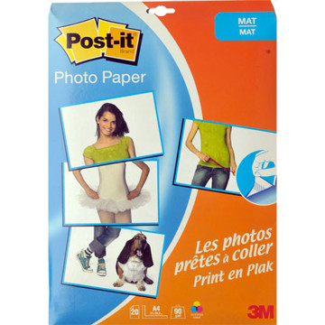 Afbeeldingen van fotopapier 3M Post-it  90gr A4        20vel mat