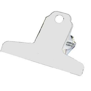 papierklem Quantore spring clips   76mm - chrome 2stuks