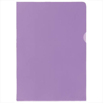 Afbeeldingen van insteekmap L-model A4 0.15mm PVC 10stuks transparant violet