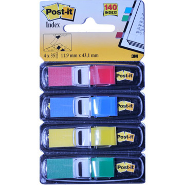 Afbeeldingen van indextabs 3M Post-it 683-4   12mm 4 kleuren