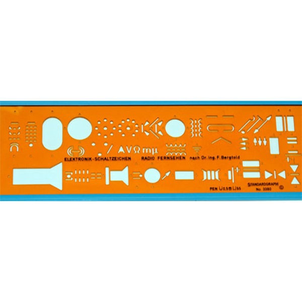 Afbeelding van sjabloon Standardgraph 3380 electro Electronic radio/television wiring diagrams