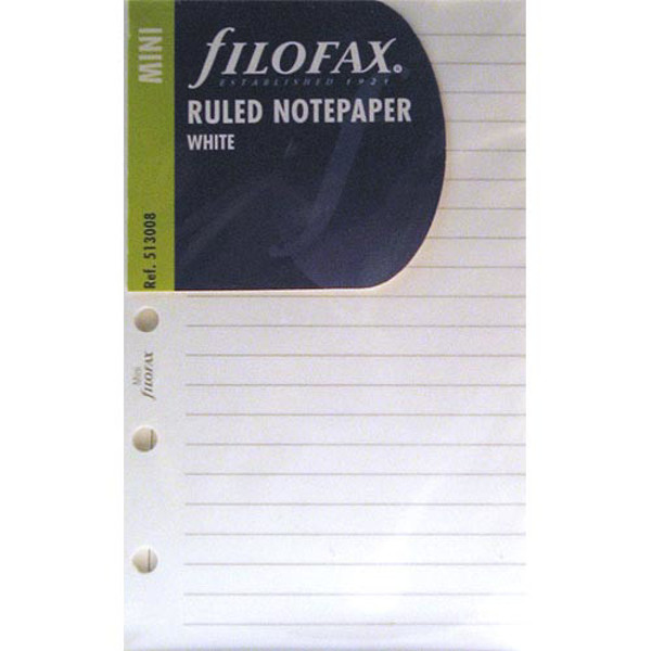 Afbeelding van Filofax Mini gelijnd wit