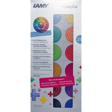 verfdoos Lamy Aquaplus 24 kleuren + 1 tube wit