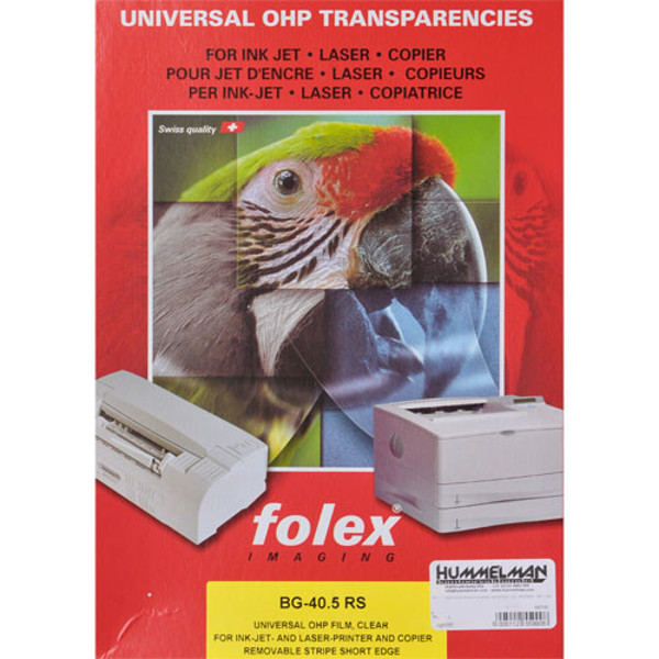 Afbeelding van transparant Folex BG-40 rs CG6000 universeel t.b.v. printers - per 1vel