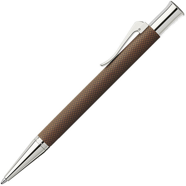 balpen Graf von Faber-Castell Guilloche Cognac