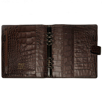 filofax A5  Classic Croc Chestnut