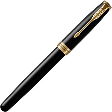 Parker Sonnet Black Lacquer GT rollerpen