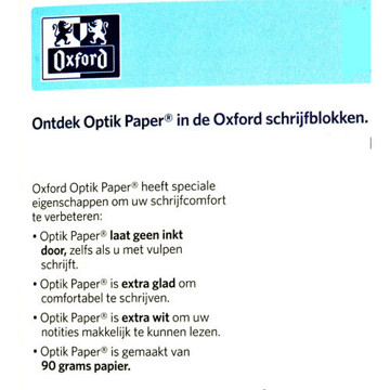 schrift A4 Oxford gelijnd 36vel 90gr