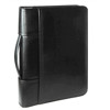 Afbeelding van schrijfmap Filofax A4 Metropol  black + rits + ring en handvat