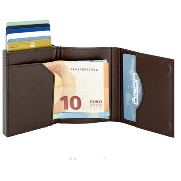 Afbeeldingen van Ögon Design creditcardhouder Cascade Wallet Croco Titanium