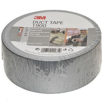 plakband 3M 1900 Duct Tape 50mm x 50m zilver