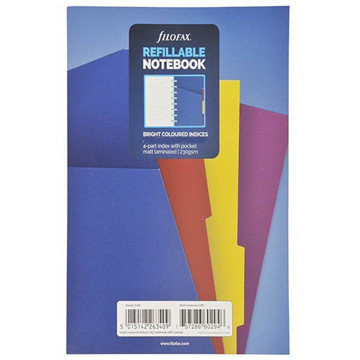 notitieboek Filofax Notebook A4  interieur bright coloured index