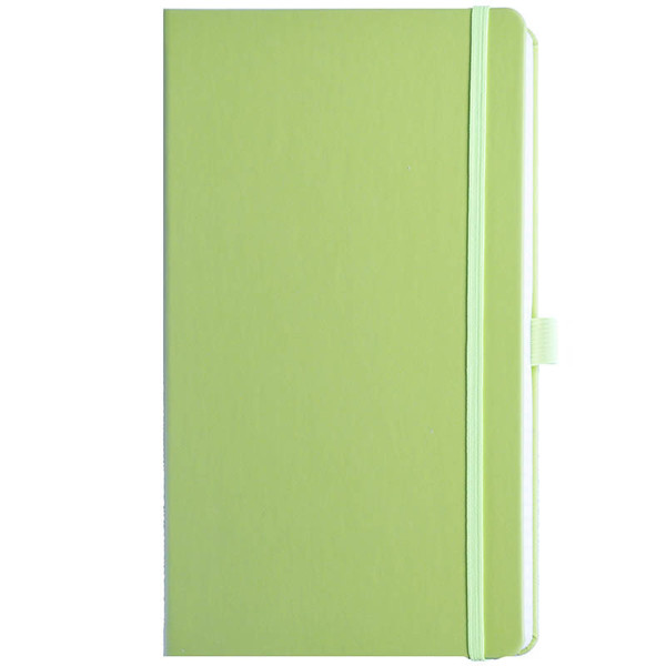 Afbeelding van notitieboek Journalbook 135x215mm geruit harde kaft lime