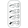Afbeelding van kalligrafiepen Bruynzeel - Basic 4 penpunten