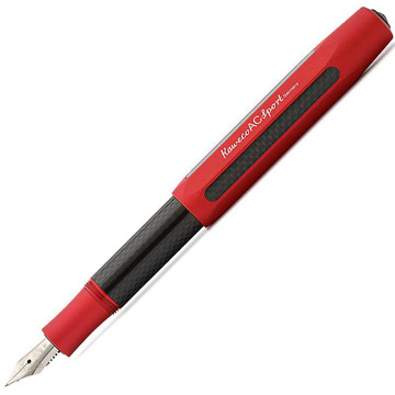 Afbeeldingen van Kaweco Sport Aluminium / Carbon Red Matte vulpen