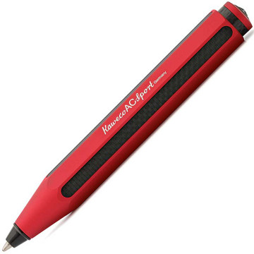 Afbeeldingen van Kaweco Sport Aluminium / Carbon Red Matte balpen