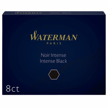 Waterman inktpatronen nr.23 standaard 8stuks Intense Black - zwart