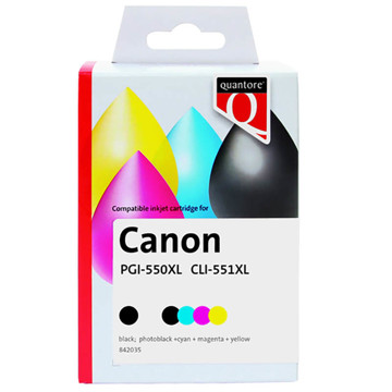 Afbeeldingen van inktcartridge Quantore Canon PGI-550xl / CLI-551xl multipack