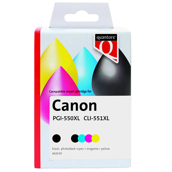 Afbeelding van inktcartridge Quantore Canon PGI-550xl / CLI-551xl multipack