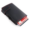 Afbeelding van SecWal creditcardhouder met drukknop Carbon black / red