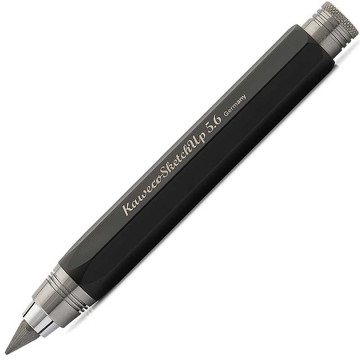 Afbeeldingen van Kaweco Sketch Up 8-shape Black - 5.6 vulpotlood