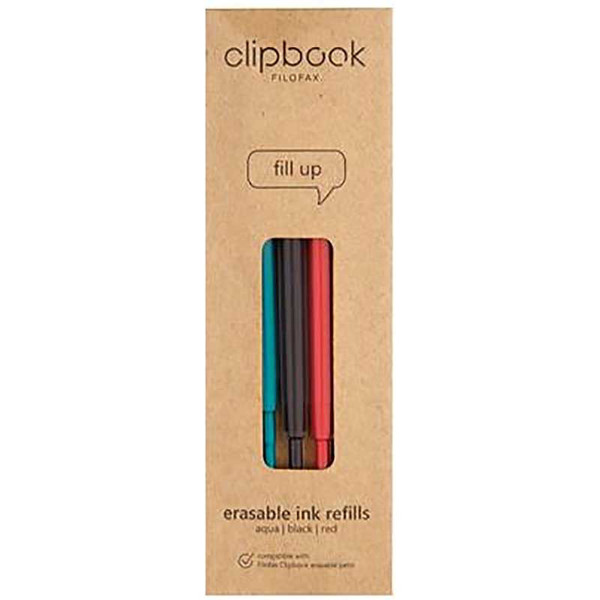 Afbeelding van Filofax balpenvulling erasable pen - 3 kleuren