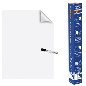 Afbeeldingen van magic-Chart LegaMaster Whiteboard 80x60cm 25vel wit