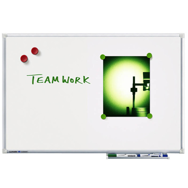 Afbeelding van whiteboard Quantore     45x60cm magnetisch gelakt staal