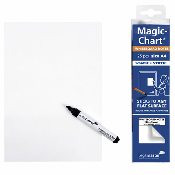 Afbeelding van magic-Chart Legamaster Whiteboard 20x30cm 25vel wit