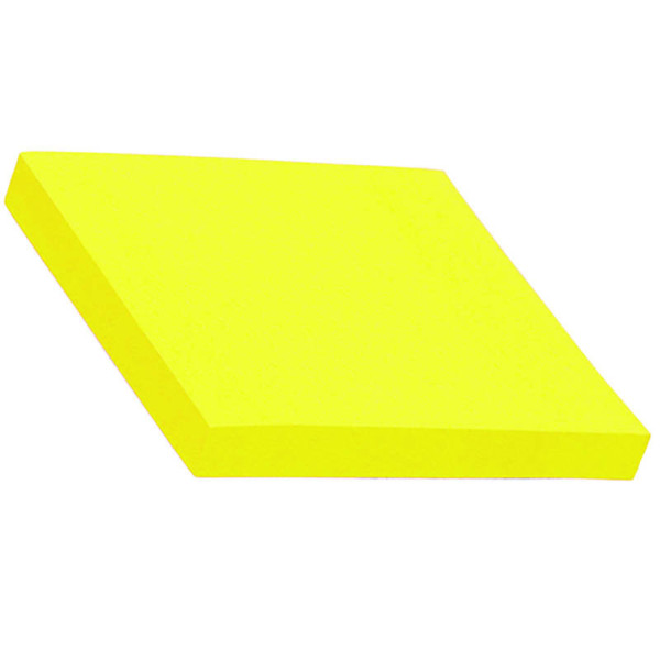 Afbeelding van memoblok Quantore  76x76mm neon geel   6stuks a100vel