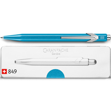 balpen Caran d'Ache 849 Popline Metal-X Turquoise