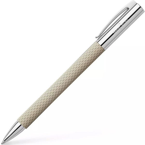 balpen Faber-Castell Ambition OpArt White Sand