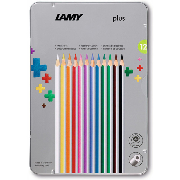 kleurpotloden Lamy Plus 12 kleuren metalen doos