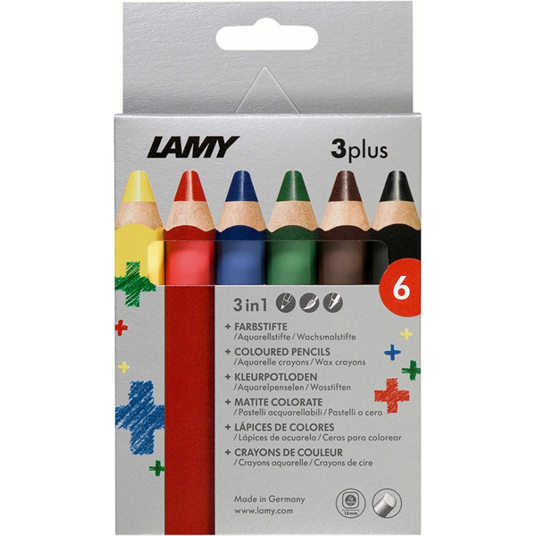 kleurpotloden Lamy 3plus 6 kleuren