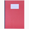 schrift A4 gelijnd harde kaft 160blz. rood