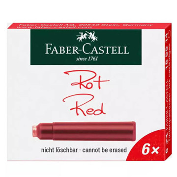 Afbeeldingen van Faber-Castell inktpatronen Red