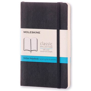 Afbeeldingen van Moleskine Notebook Pocket dotted  - Soft Cover Black