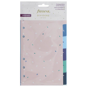 Afbeeldingen van Filofax Personal index 6-tabs Garden assorti coloured