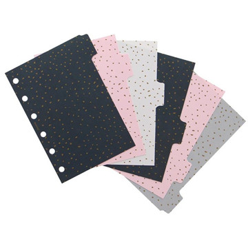 Afbeeldingen van Filofax Pocket index 6-tabs Confetti assorti coloured