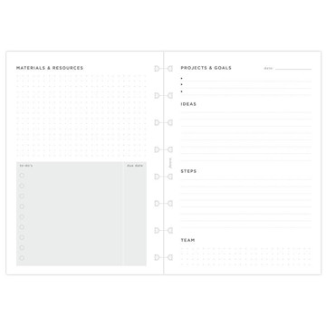 Filofax Notebook A5  Projects & Goals Tracker