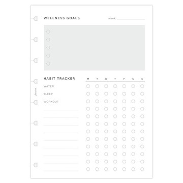 Afbeeldingen van Filofax Notebook A5  Wellness Tracker