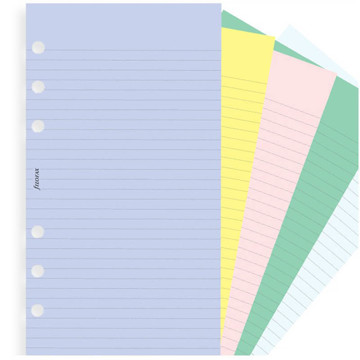 filofax Personal gelijnd / blanco diverse kleuren 100vel