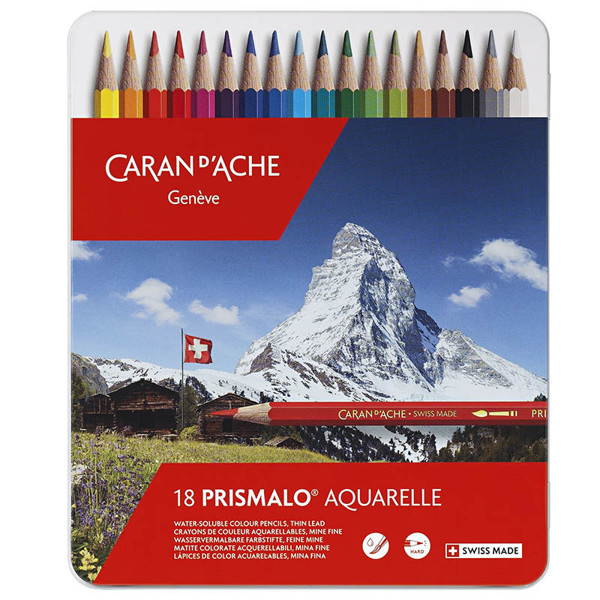 Afbeelding van kleurpotloden Caran d'Ache Prismalo 18 kleuren