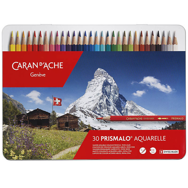 Afbeelding van kleurpotloden Caran d'Ache Prismalo 30 kleuren