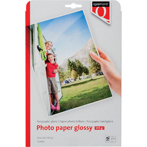 inkjetpapier Quantore 195gr A4 50vel glossy