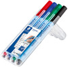 viltstift Staedtler Lumocolor 305 F 0.6mm niet permanent correctable set à 4 stuks