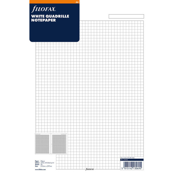 filofax A4 papier ruit