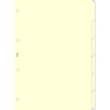 filofax A4 index 6 tabs creme